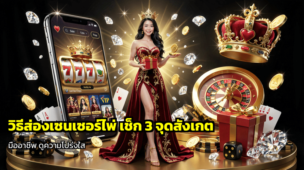 วิธีส่องเซนเซอร์ไพ่