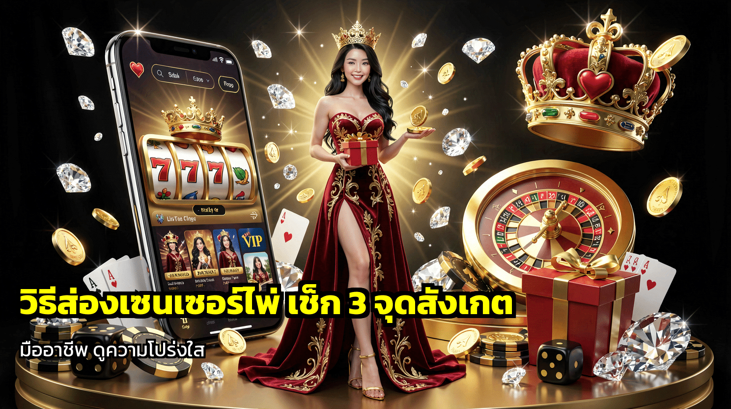 วิธีส่องเซนเซอร์ไพ่
